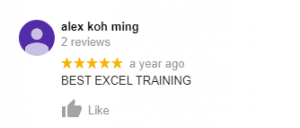 basic excel training in Singapore